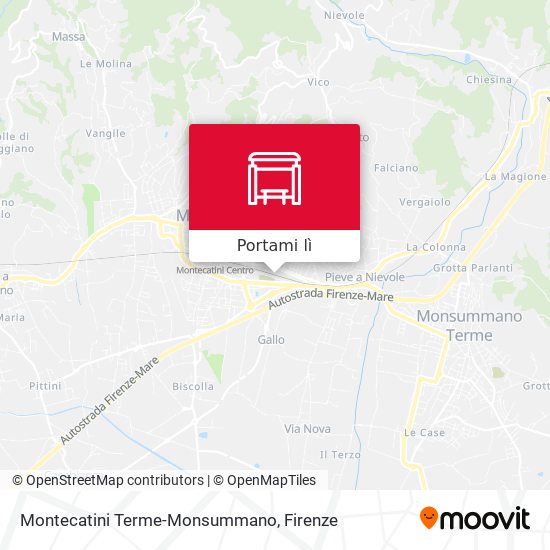 Mappa Montecatini Terme-Monsummano