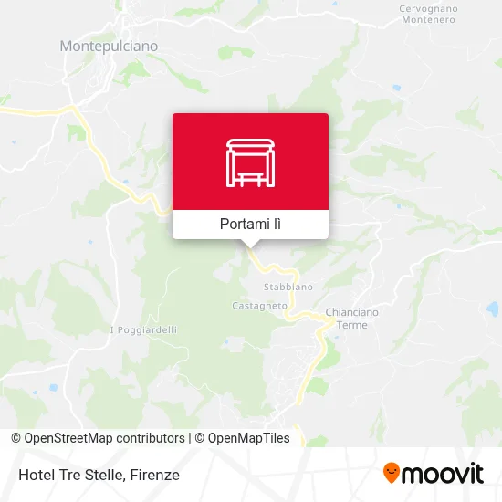 Mappa Hotel Tre Stelle