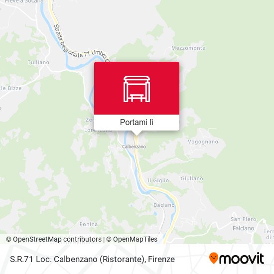 Mappa S.R.71 Loc. Calbenzano (Ristorante)