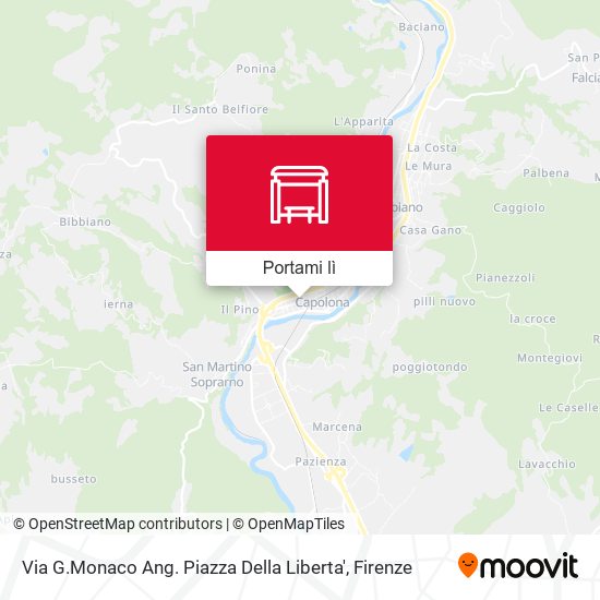 Mappa Via G.Monaco Ang. Piazza Della Liberta'