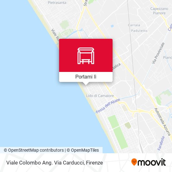 Mappa Viale Colombo Ang. Via Carducci