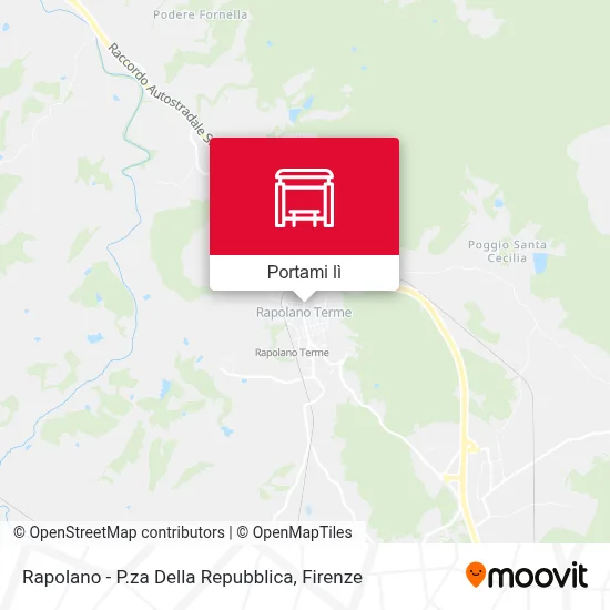 Mappa Rapolano - P.za Della Repubblica