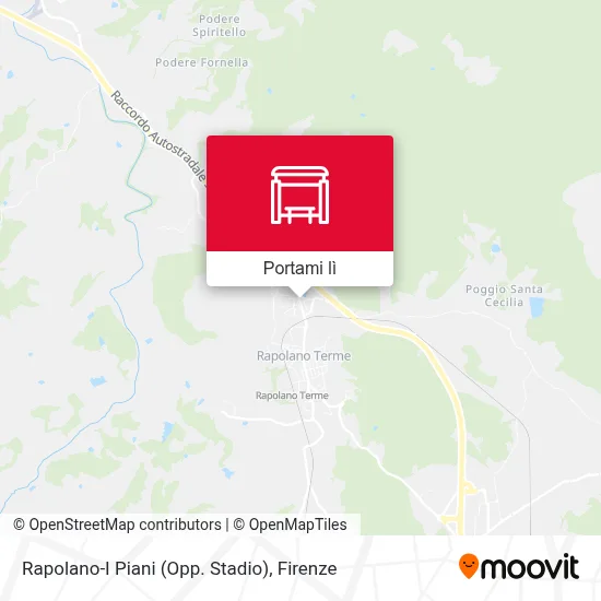 Mappa Rapolano-I Piani (Opp. Stadio)