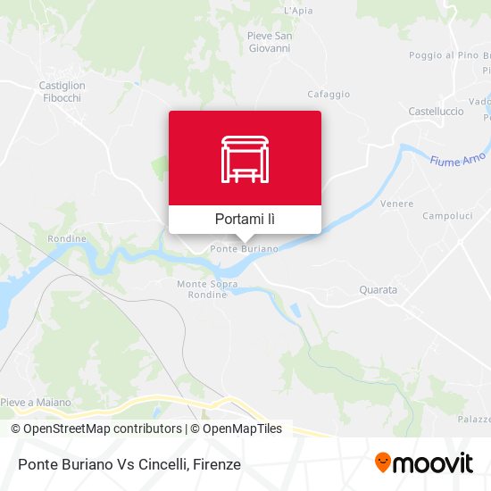 Mappa Ponte Buriano Vs Cincelli