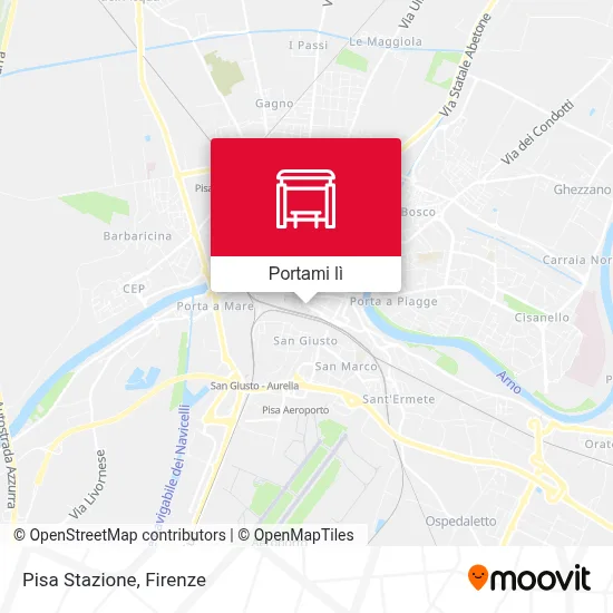 Mappa Pisa Stazione