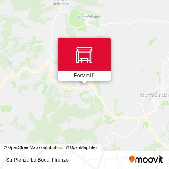 Mappa Str.Pienza La Buca