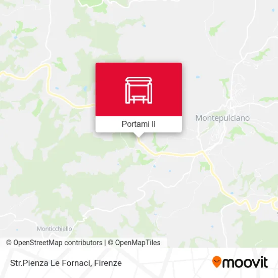 Mappa Str.Pienza Le Fornaci