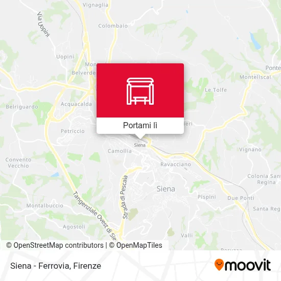 Mappa Siena - Ferrovia