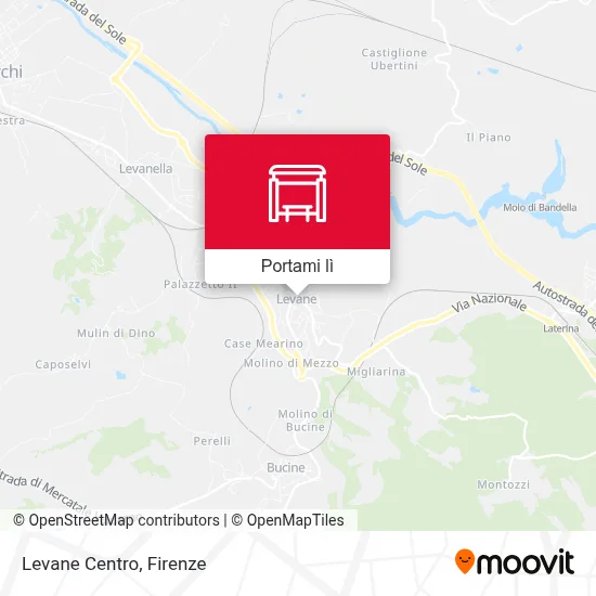 Mappa Levane Centro