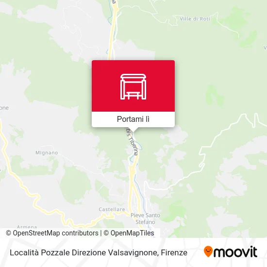Mappa Località Pozzale Direzione Valsavignone