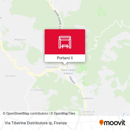 Mappa Via Tiberina Distributore Ip