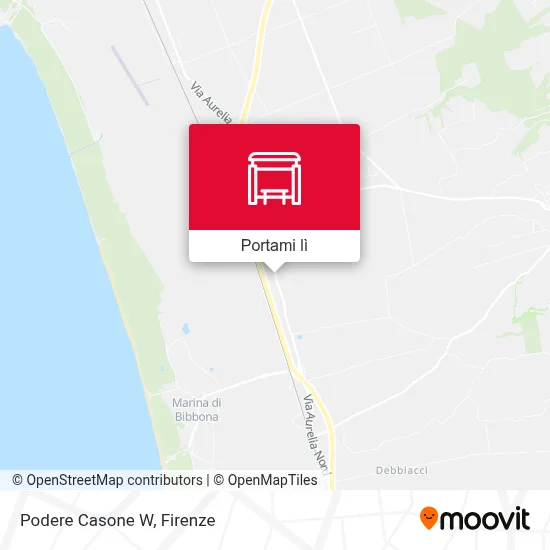 Mappa Podere Casone W