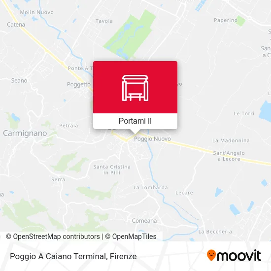 Mappa Poggio A Caiano Terminal