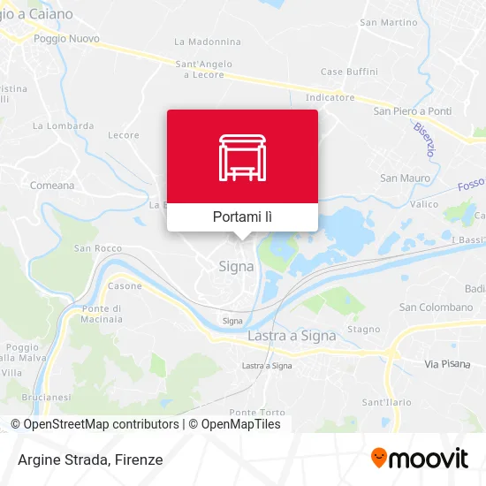 Mappa Argine Strada