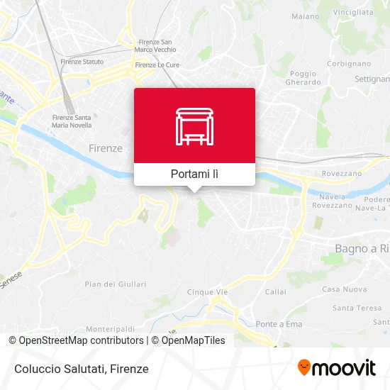 Mappa Coluccio Salutati