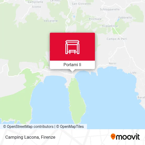 Mappa Camping Lacona