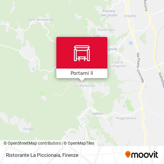 Mappa Ristorante La Piccionaia