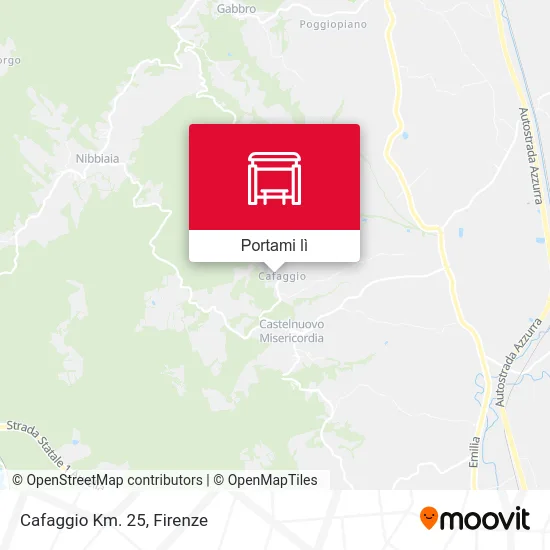 Mappa Cafaggio Km. 25