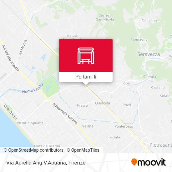 Mappa Via Aurelia Ang.V.Apuana