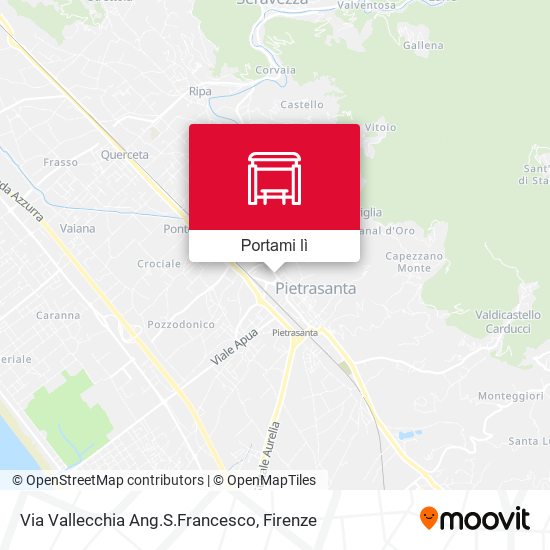 Mappa Via Vallecchia Ang.S.Francesco