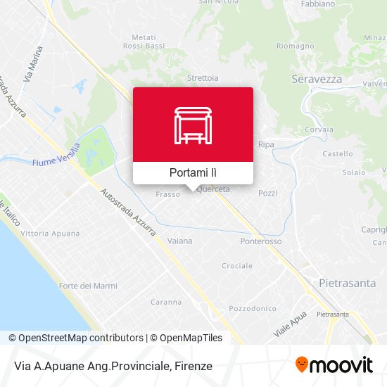 Mappa Via A.Apuane Ang.Provinciale