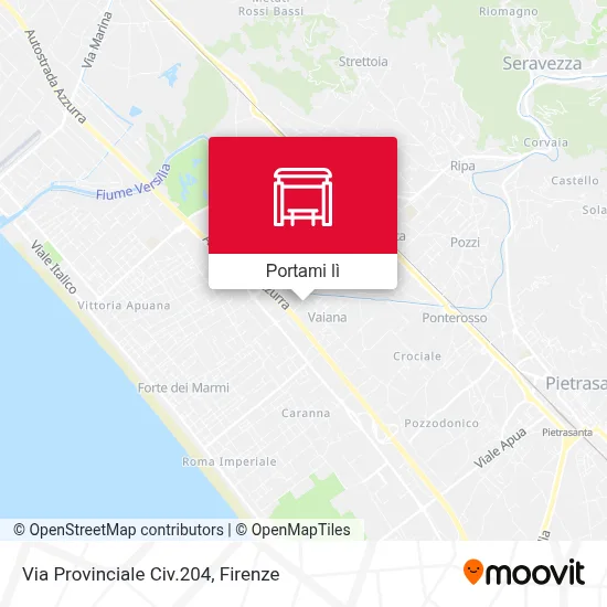 Mappa Via Provinciale Civ.204