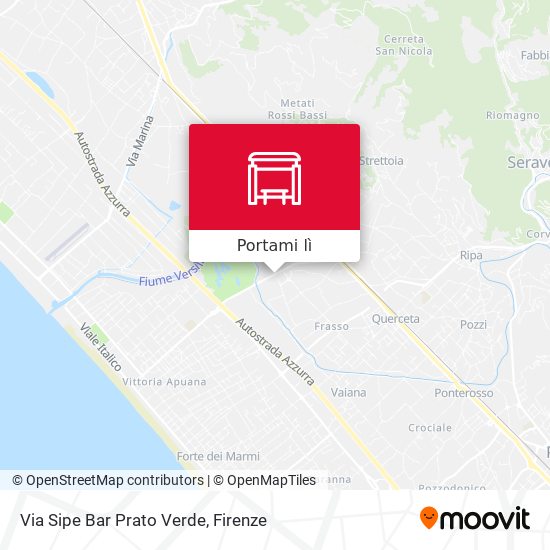 Mappa Via Sipe Bar Prato Verde