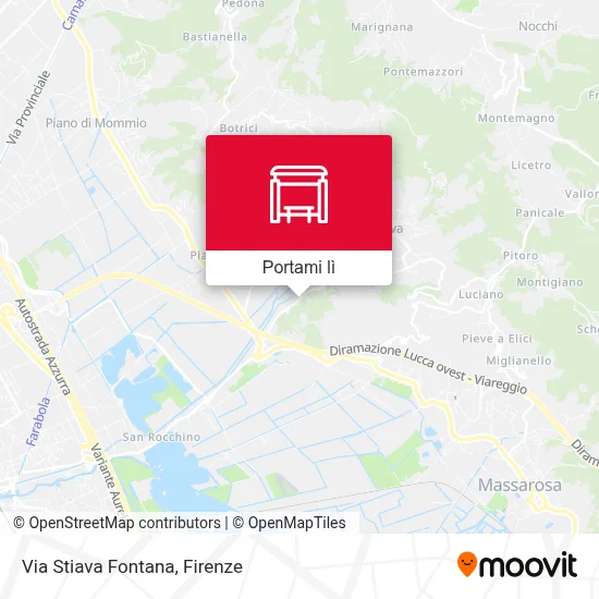 Mappa Via Stiava Fontana