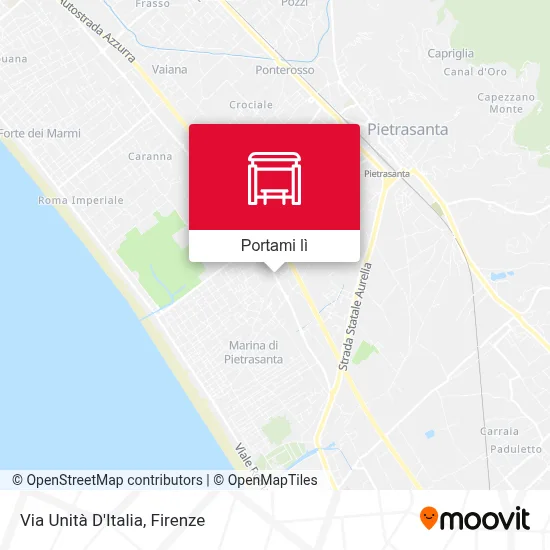 Mappa Via Unità D'Italia