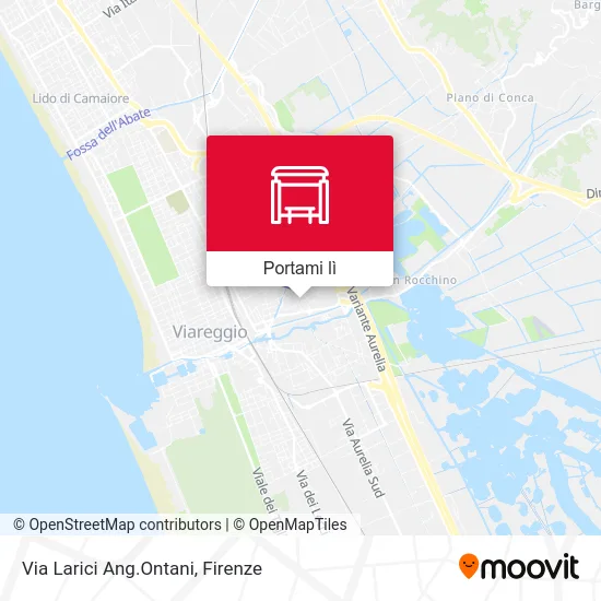 Mappa Via Larici Ang.Ontani