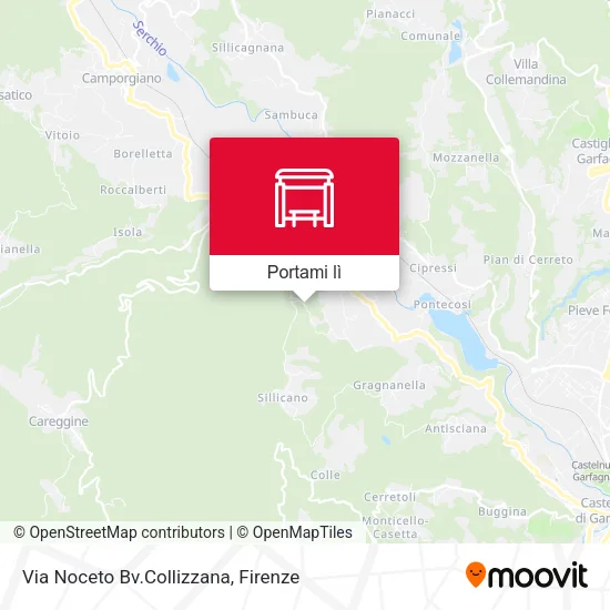 Mappa Via Noceto Bv.Collizzana