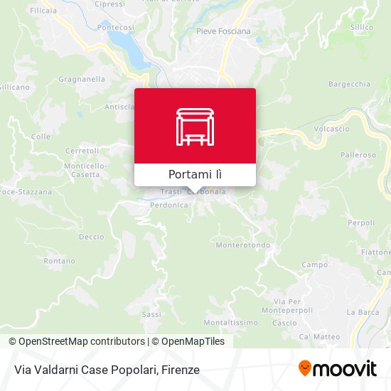 Mappa Via Valdarni Case Popolari