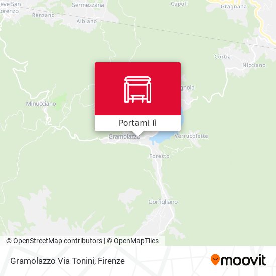 Mappa Gramolazzo Via Tonini