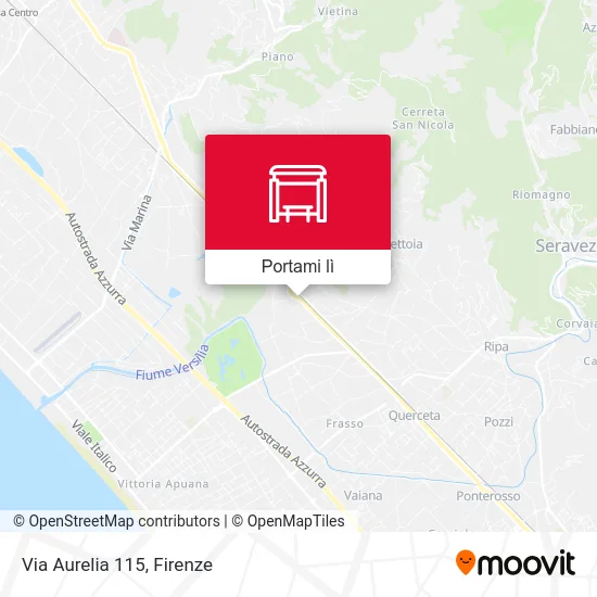 Mappa Via Aurelia 115