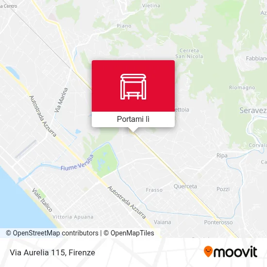 Mappa Via Aurelia 115