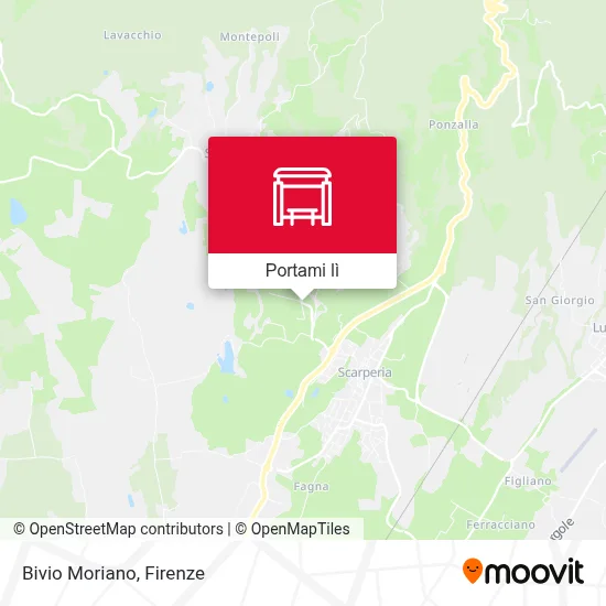 Mappa Bivio Moriano