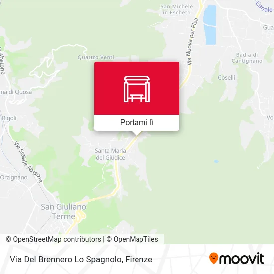 Mappa Via Del Brennero Lo Spagnolo