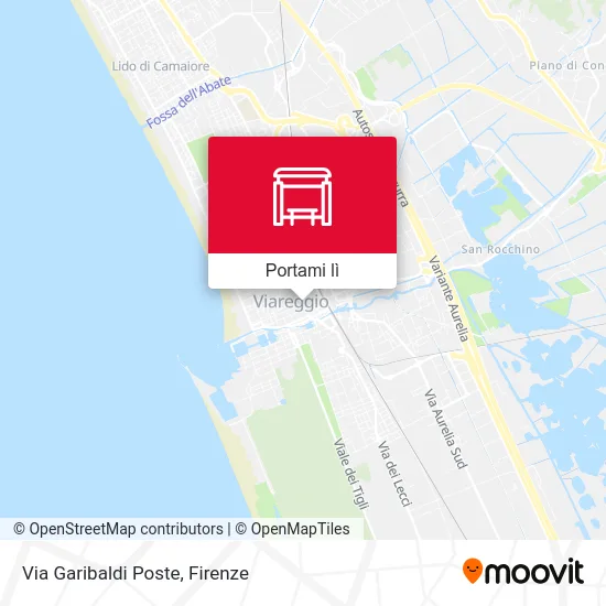 Mappa Via Garibaldi Poste