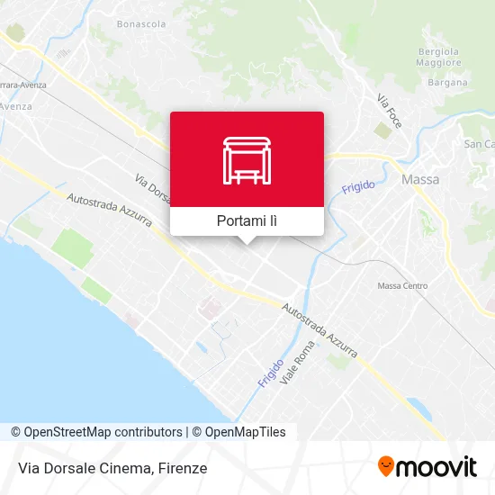 Mappa Via Dorsale Cinema