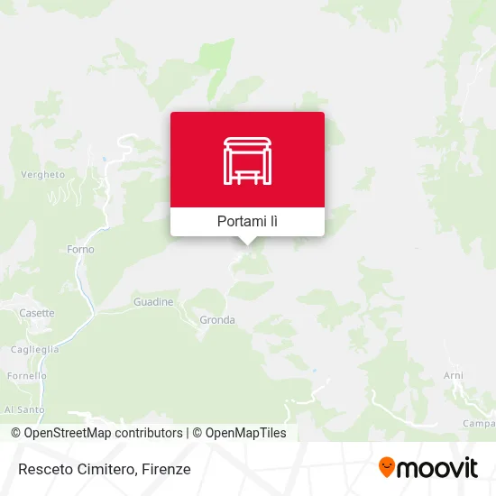 Mappa Resceto Cimitero