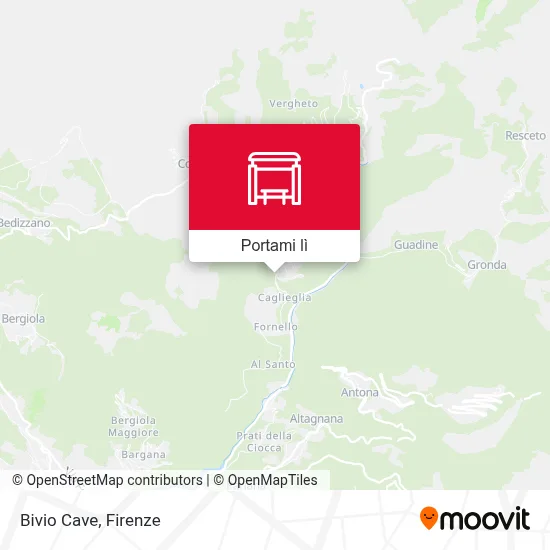 Mappa Bivio Cave