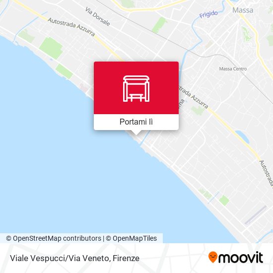 Mappa Viale Vespucci/Via Veneto