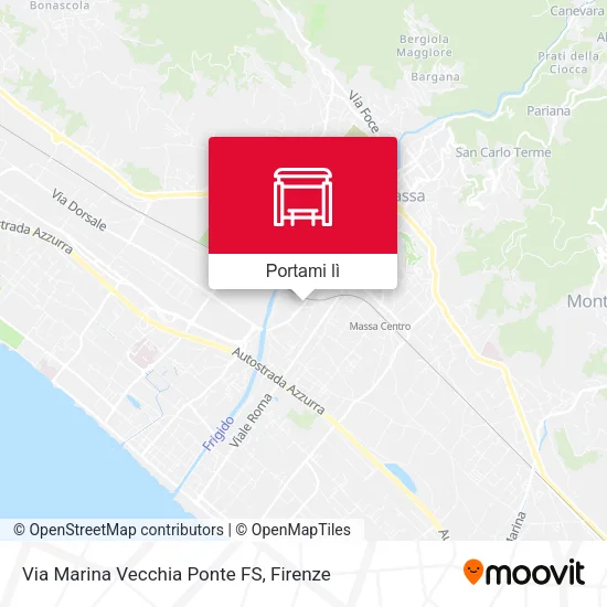 Mappa Via Marina Vecchia Ponte FS