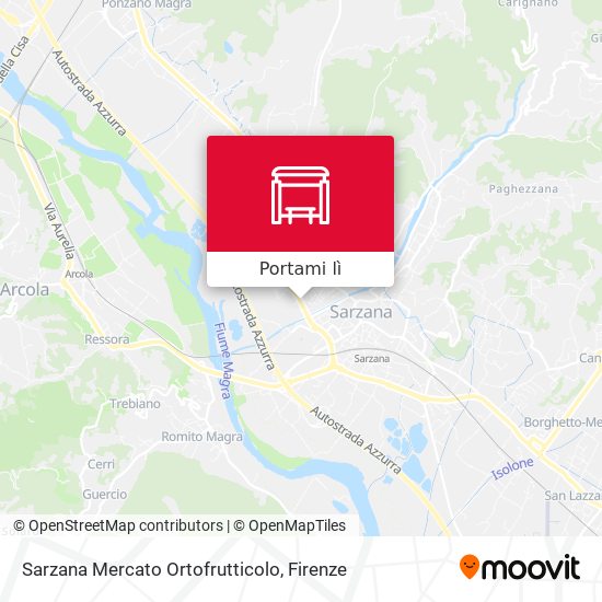 Mappa Sarzana Mercato Ortofrutticolo