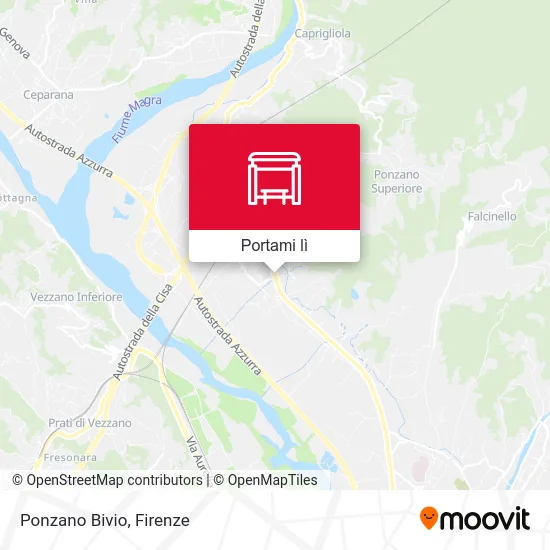 Mappa Ponzano Bivio