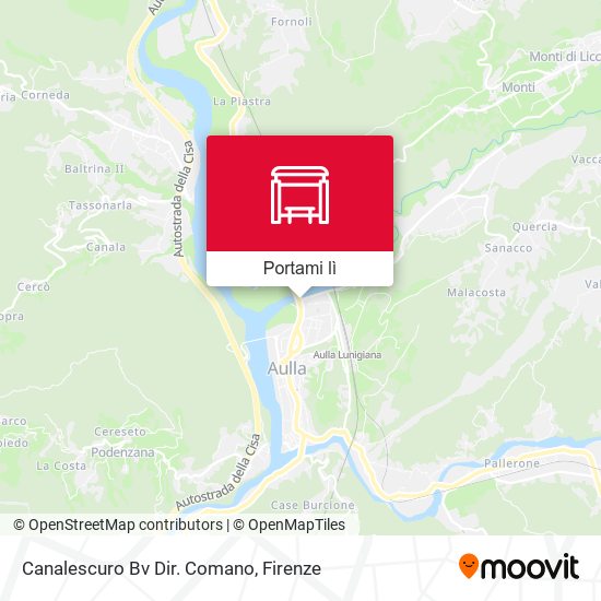 Mappa Canalescuro Bv Dir. Comano
