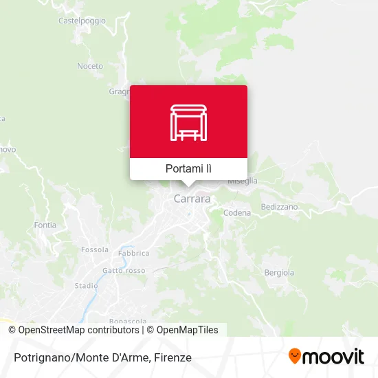 Mappa Potrignano/Monte D'Arme