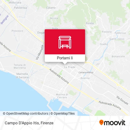 Mappa Campo D'Appio Itis