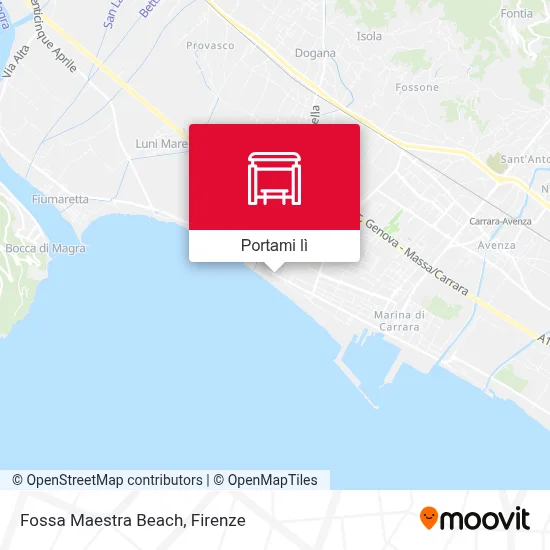 Mappa Fossa Maestra Beach