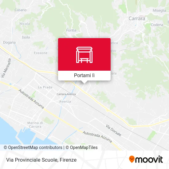 Mappa Via Provinciale Scuole